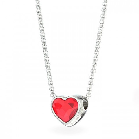 Колие с Кристали Сваровски/Swarovski Heart, Light Siam